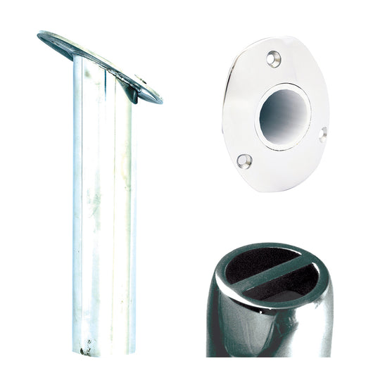 Tigress Oval Head SS Gunnel Mount Rod Holder - 30 - 9