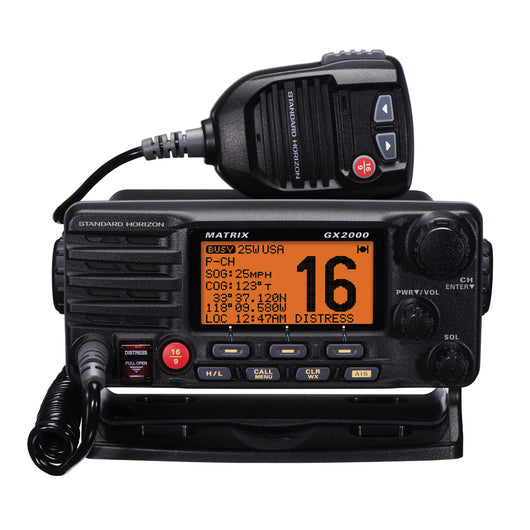 Standard Horizon Matrix GX2000 VHF w/Optional AIS Input 25W PA [GX2000B]