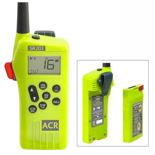 ACR SR203 GMDSS Survival Radio w/Replaceable Lithium Battery [2827]