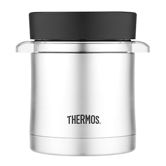 Thermos Vacuum Insulated Food Jar w/Microwavable Container - 12 oz. - Stainless Steel [TS3200TRI6]