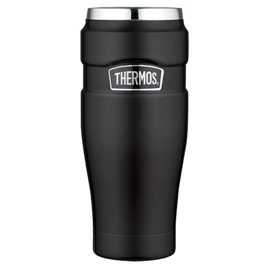 Thermos Stainless King Vacuum Insulated Travel Tumbler - 16 oz. - Stainless Steel/Matte Black [SK1005BKTRI4]