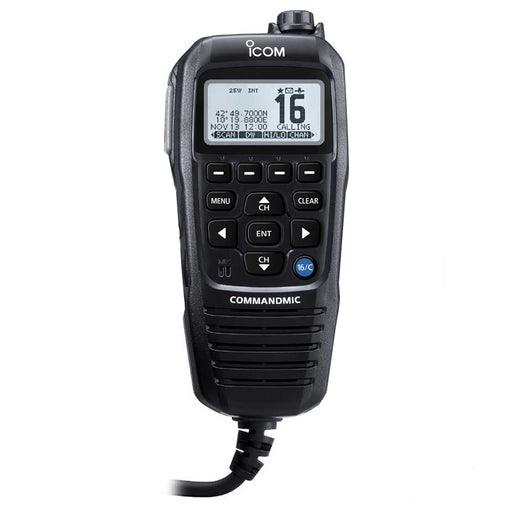 Icom COMMANDMICIV w/White Blacklit LCD - Black [HM195GB]