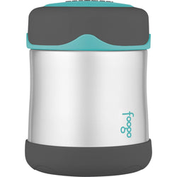 Thermos Foogo Stainless Steel, Vacuum Insulated Food Jar - Teal/Smoke - 10 oz. [B3004TS2]