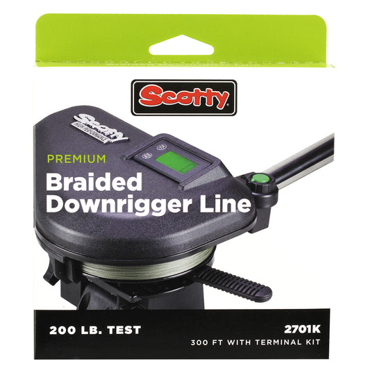Scotty Premium Power Braid Downrigger Line Hi-Vis Yellow - 200lb Test - 300' [2701K-YL]