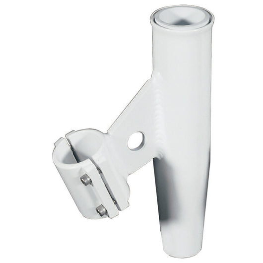 Lee's Clamp-On Rod Holder - White Aluminum - Vertical Mount Fits 1.315