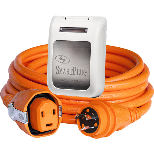 SmartPlug 30 Amp Dual Configuration 50 Cordset w/Tinned Wire Twist-Type Connector  30 Amp Non-Metallic White Inlet [C30503BM30PW]
