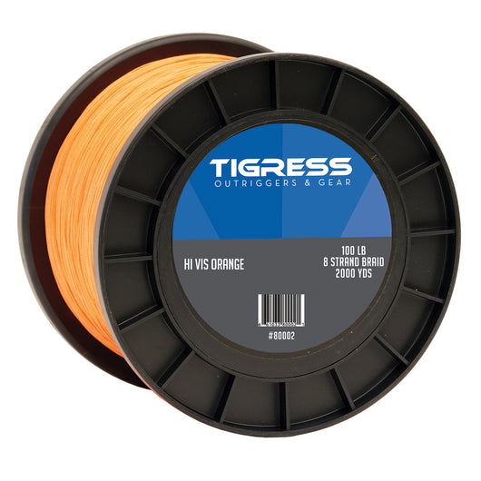 Tigress High-Visibility 100lb Kite Braid - Orange [80002]